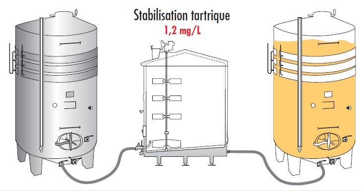 Stabilisation tartrique