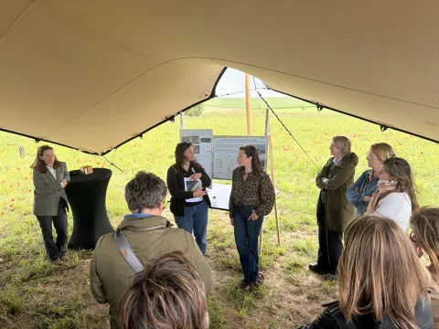 Inauguration du terrain de l'Association Foncière d'Ambonnay- aménagé avec les habitats biodiversité
